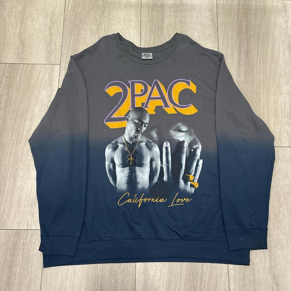 2Pac California Love Sweatshirt Gray Music Legend Size 3XL